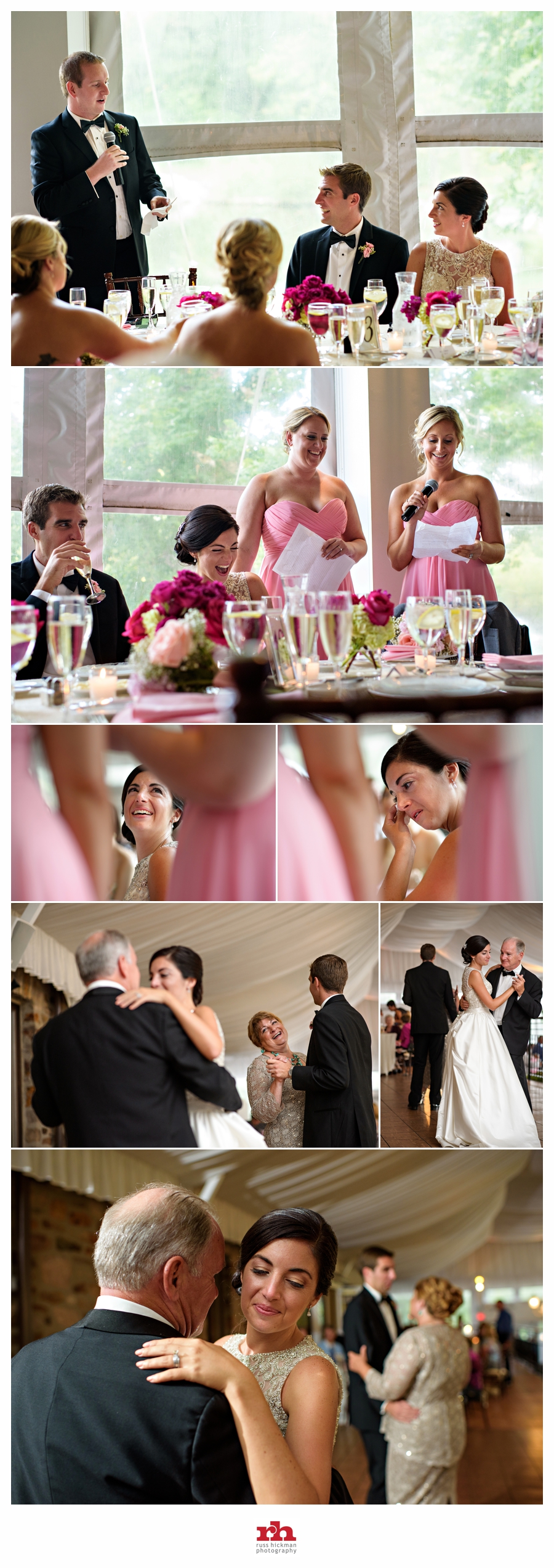 The Father Daughter dance at the same time as the Mother Son dance during the Manor House at Prophecy Creek Park Wedding.